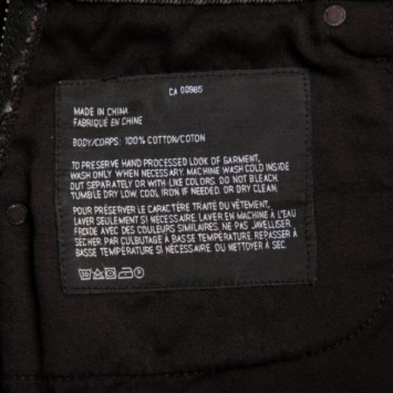 Denim X Alexander Wang Charcoal Grey Denim Distressed Frayed Hem Mini Skirt M In Excellent Condition For Sale In Dubai, Al Qouz 2