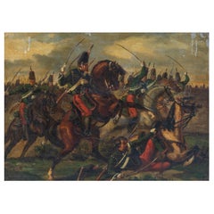Charge Of the French Hussars At The Battle of Waterloo, Französische Hussars, 19. Jahrhundert