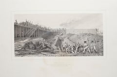 Battle Scene - Original Lithograph by Auguste Raffet - 1859