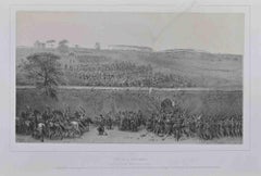 Prise de la Ville Pamfili - Acquaforte di Auguste Marie Raffet - 1852