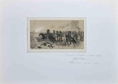 State Major - Original Lithograph by Denis Auguste Marie Raffet - 1837