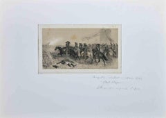 State Major - Original Lithographie von Denis Auguste Marie Raffet – 1837