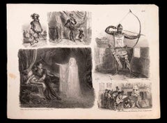 Il Portamento Militare - Litografia originale di Denis Auguste Marie Raffet - 1829