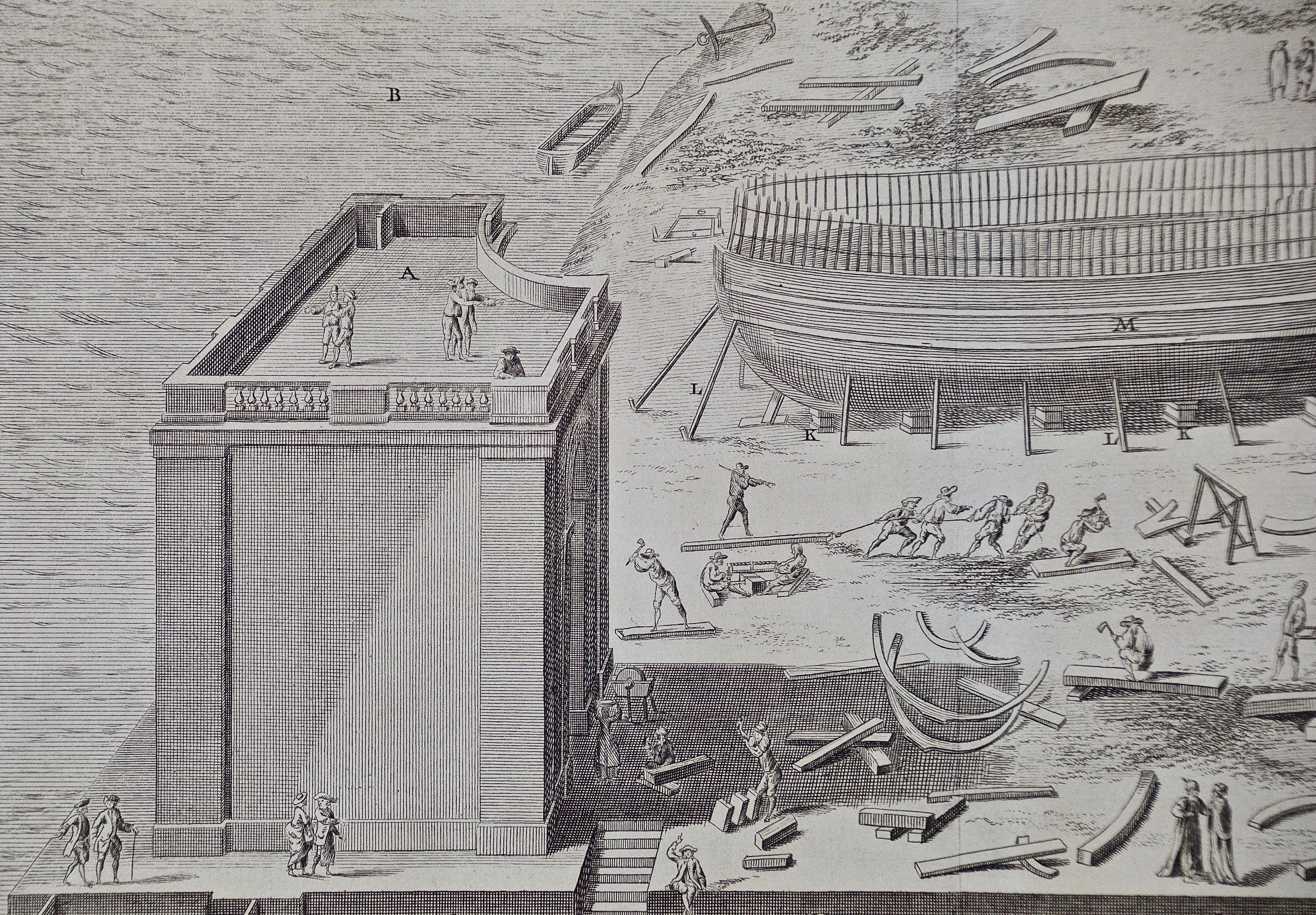 „Marine Chantier de Construction“: Gravur des Schiffsbaus von Diderot aus dem 18. Jahrhundert im Angebot 2