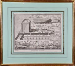 Antique "Marine Chantier de Construction": 18th C. Engraving of Shipbuilding by Diderot