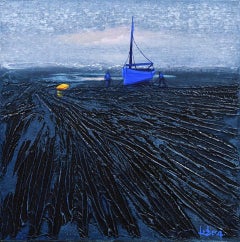 Sel De Glisse – Boote im Meer, Gemälde von Denis Lebecqs