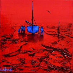 Vue De La Proue - Boats In The Ocean Painting by Denis Lebecqs