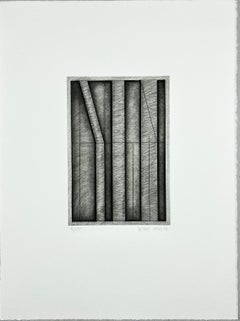 Stampa d'arte originale firmata in edizione limitata del 1986, incisione  15x11 pollici.