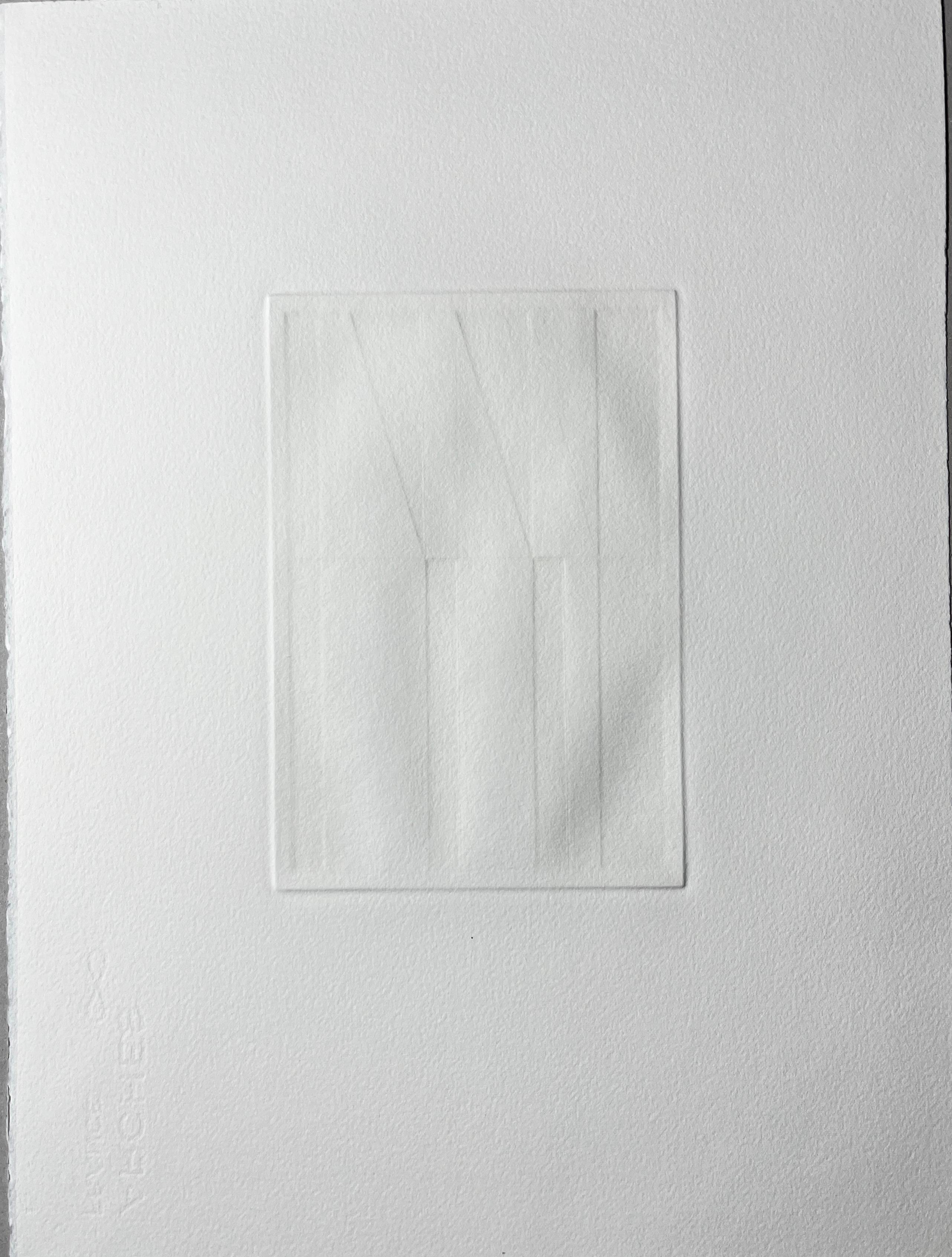 Stampa d'arte originale firmata in edizione limitata del 1986, incisione  15x11 pollici. - Print Contemporaneo di Denis Long