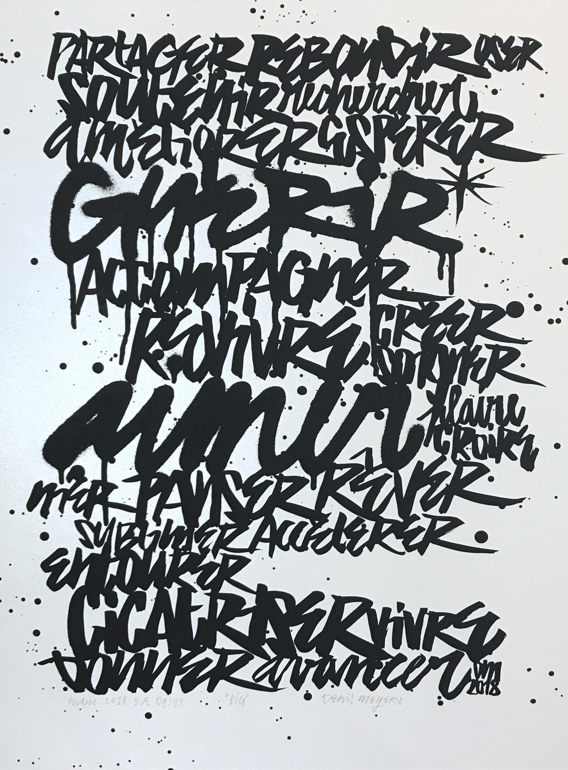 Denis Meyers Abstract Print – BIG