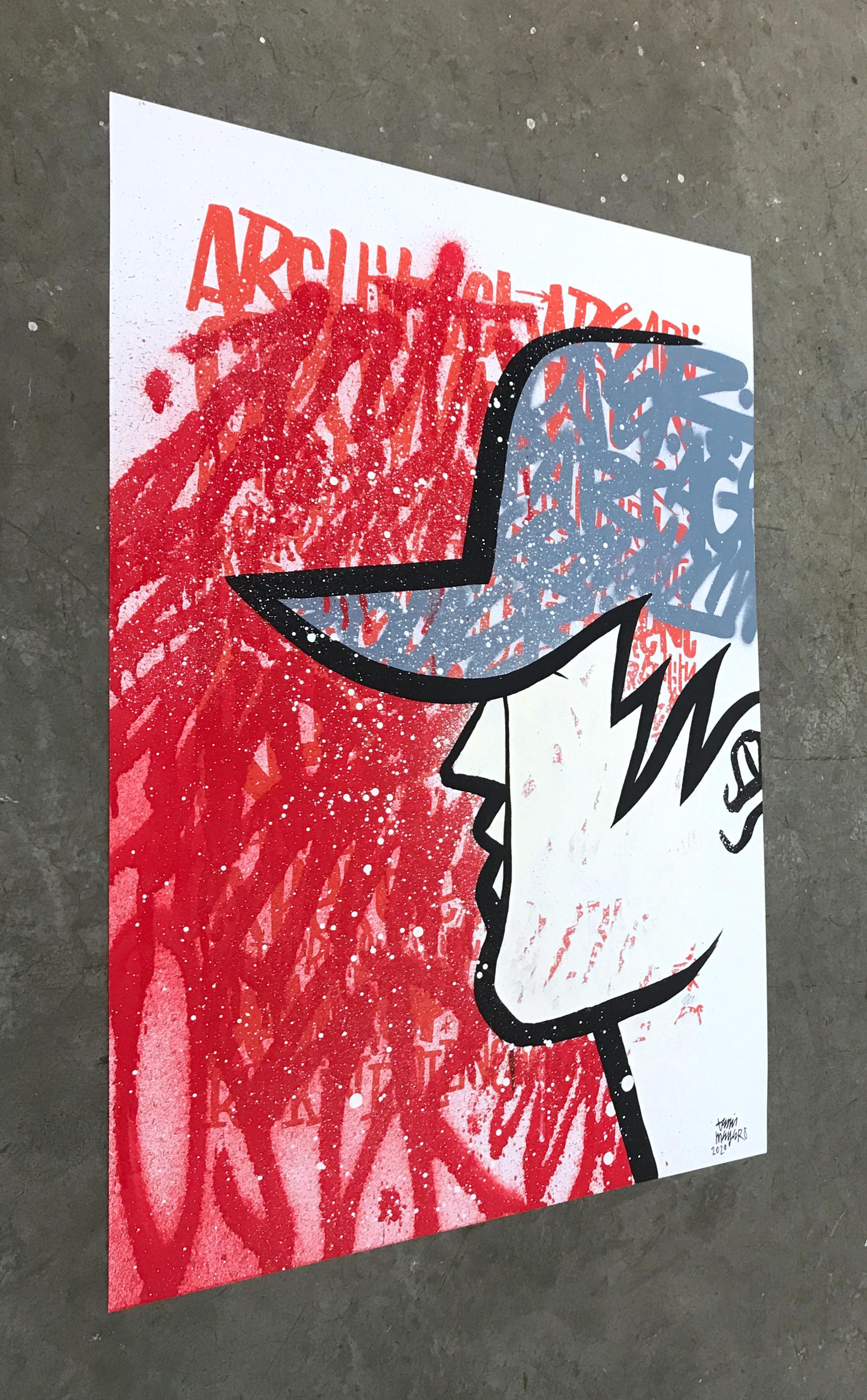 Cap gris - Une estampe de Denis Meyers en vente 1