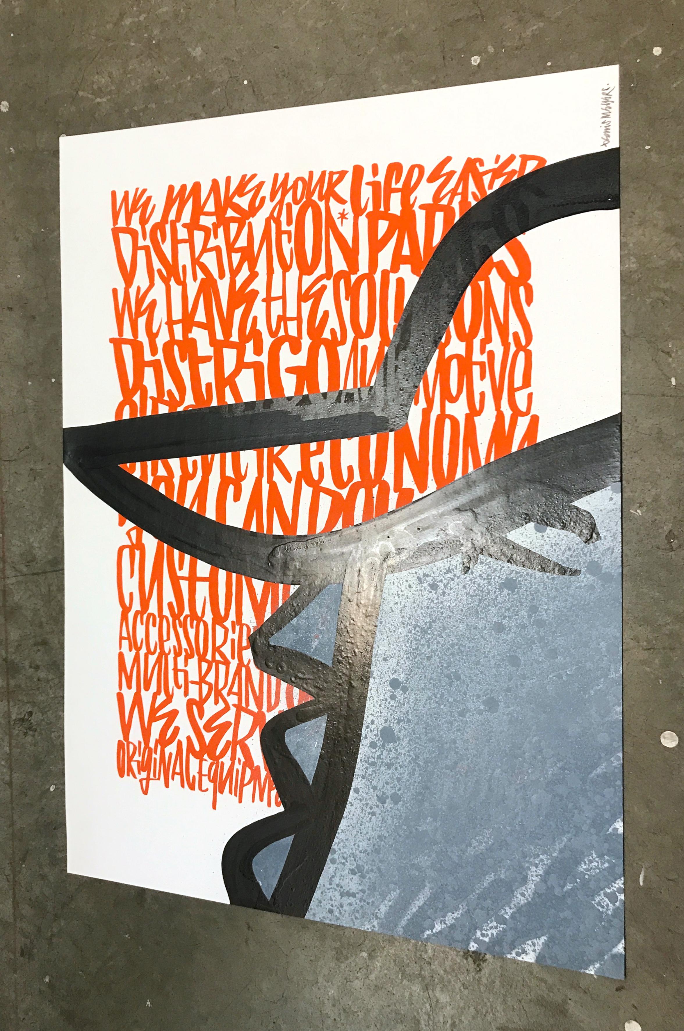 Orange Cap - A Print by Denis Meyers For Sale 2