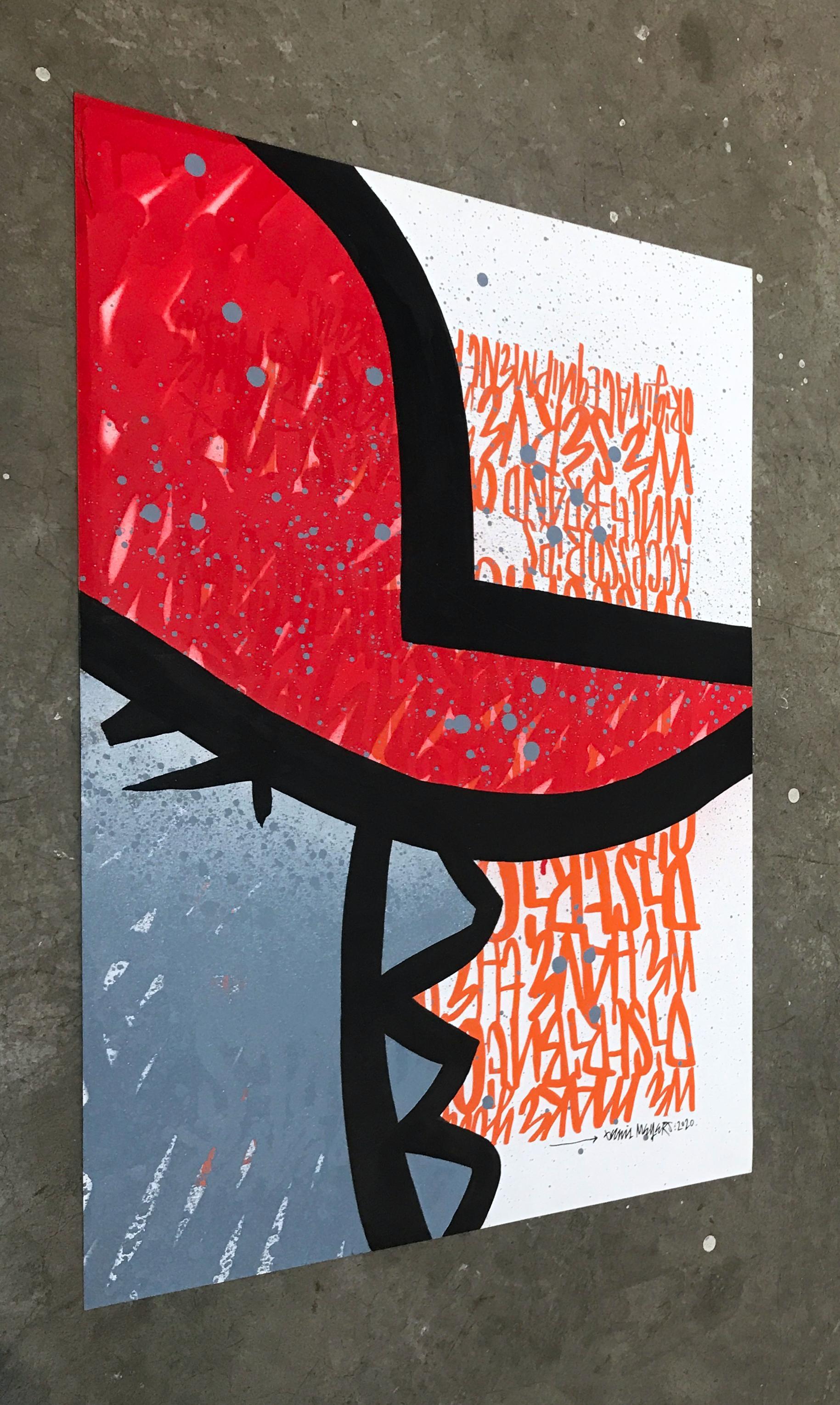 Cap rouge - Une estampe de Denis Meyers en vente 1