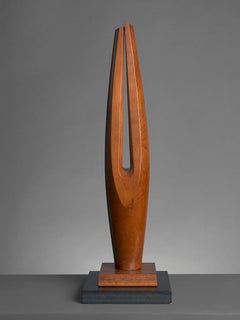 Roseveor - 20th Century, Unique carved yew by Denis Mitchell 
