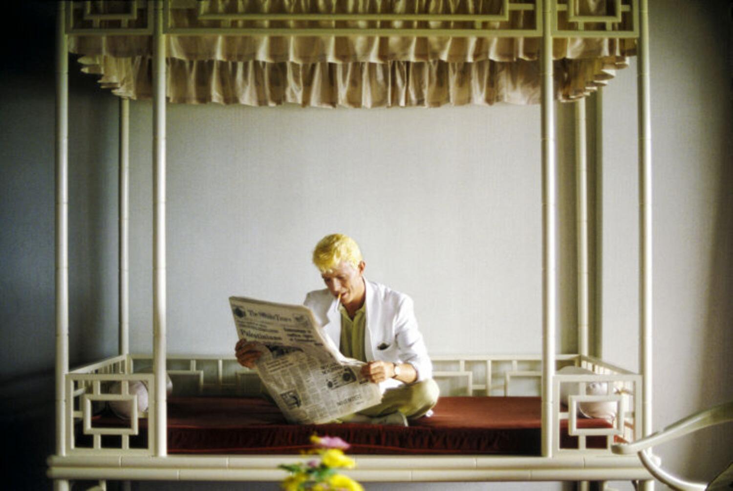 David Bowie, Singapore, 1983.

Printed to order on Hahnemühle Photo Rag 308gsm Fine Art Paper by a Hahnemühle certified printer in London

All available sizes & editions:
16" x 20" 
20" x 24" 
30" x 40" 
40" x 60" 
Limited edition of 25
"Since this