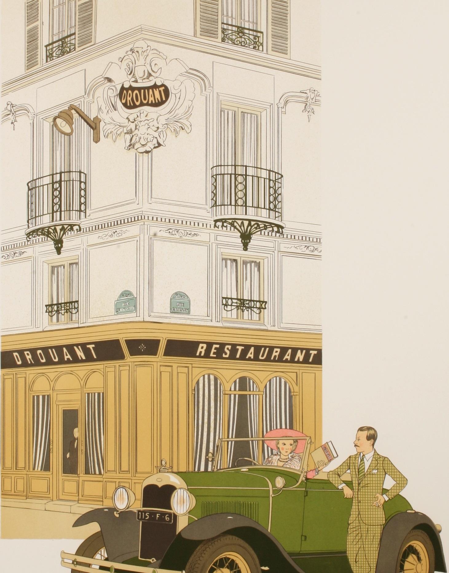 Original vintage poster-Walnut Denis-Paul-Drouant-Restaurant-Paris, 1979

Additional details:
Materials and Techniques: Colour lithograph on paper
Features: Signed
Style: Art Deco
Subject: Travel
Original/Licensed Reprint: Original
Type: