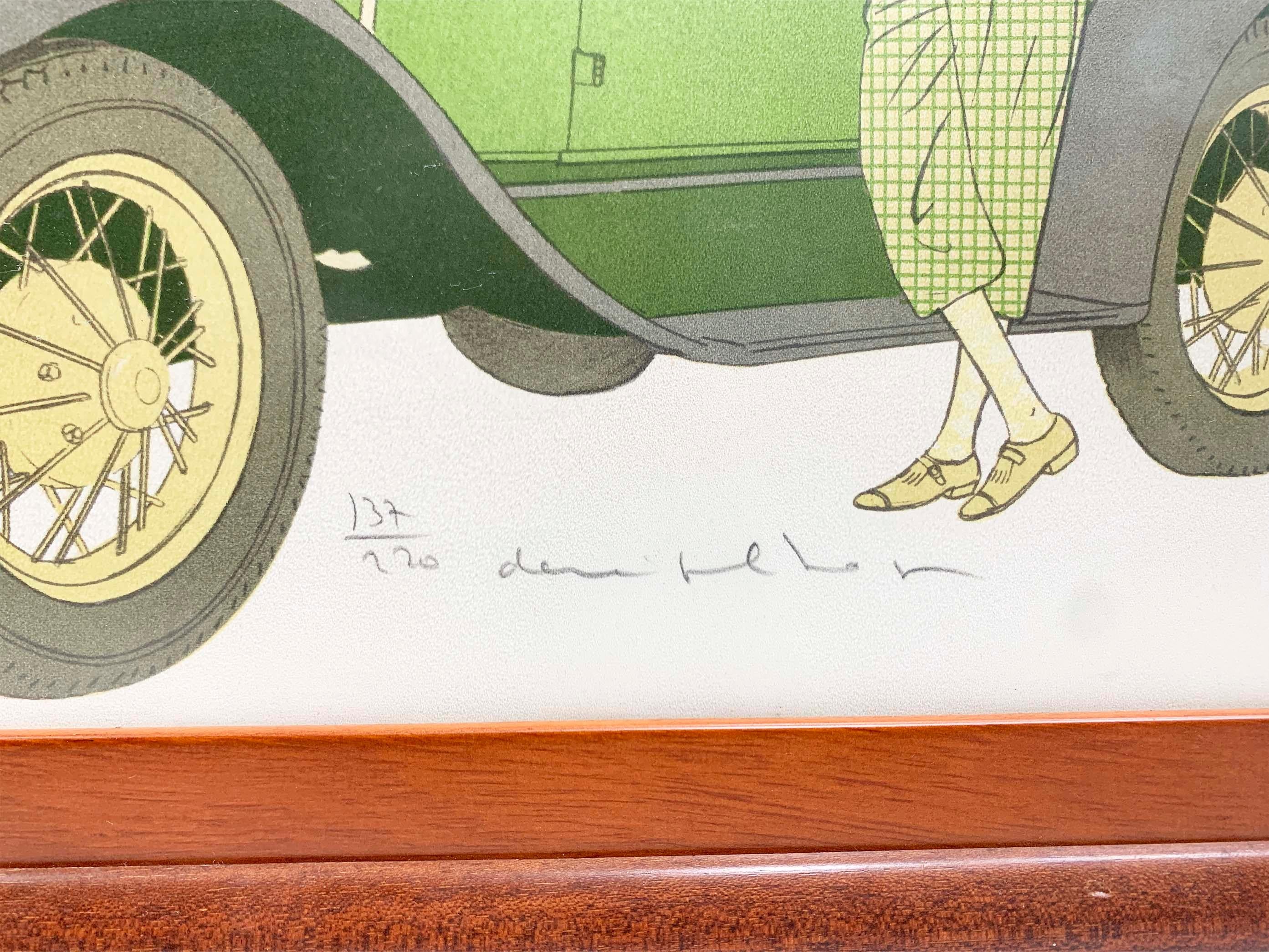 Denis Paul Noyer Litografía, Restaurante francés Drouant, Firmada , 1979 Francés en venta