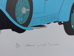 Hotel : Mercedes Cabriolet & Negresco (Nizza) - Litografia firmata - 115ex