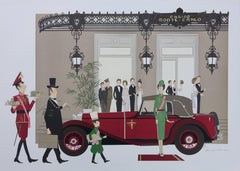 Hotel : Mercedes Mannheim 370 & Casino of Monte Carlo - Signed Lithograph
