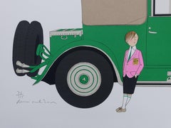 Mercedes 370 und Hotel Gonnet – signierte Lithographie – 115ex