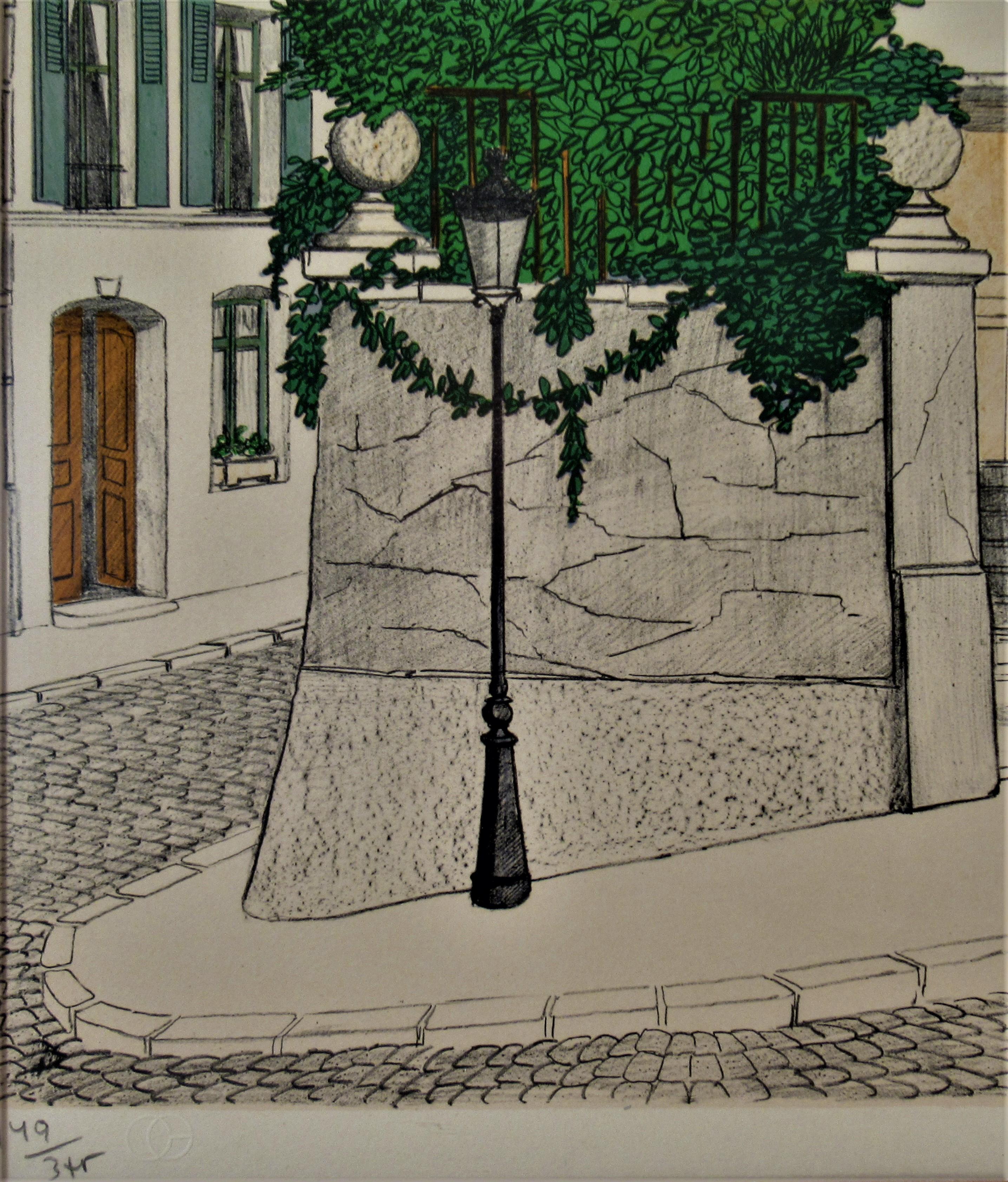 Une Rue de Paris - Modern Print by Denis Paul Noyer