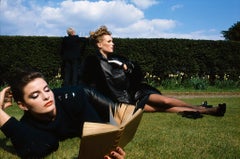 Joan & Nancy (Reading Time), Castle Howard, North Yorkshire, UK, US VOGUE, 1982