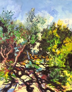 Colourful Summer Forest - Impressionism landscape oil painting artwork modern