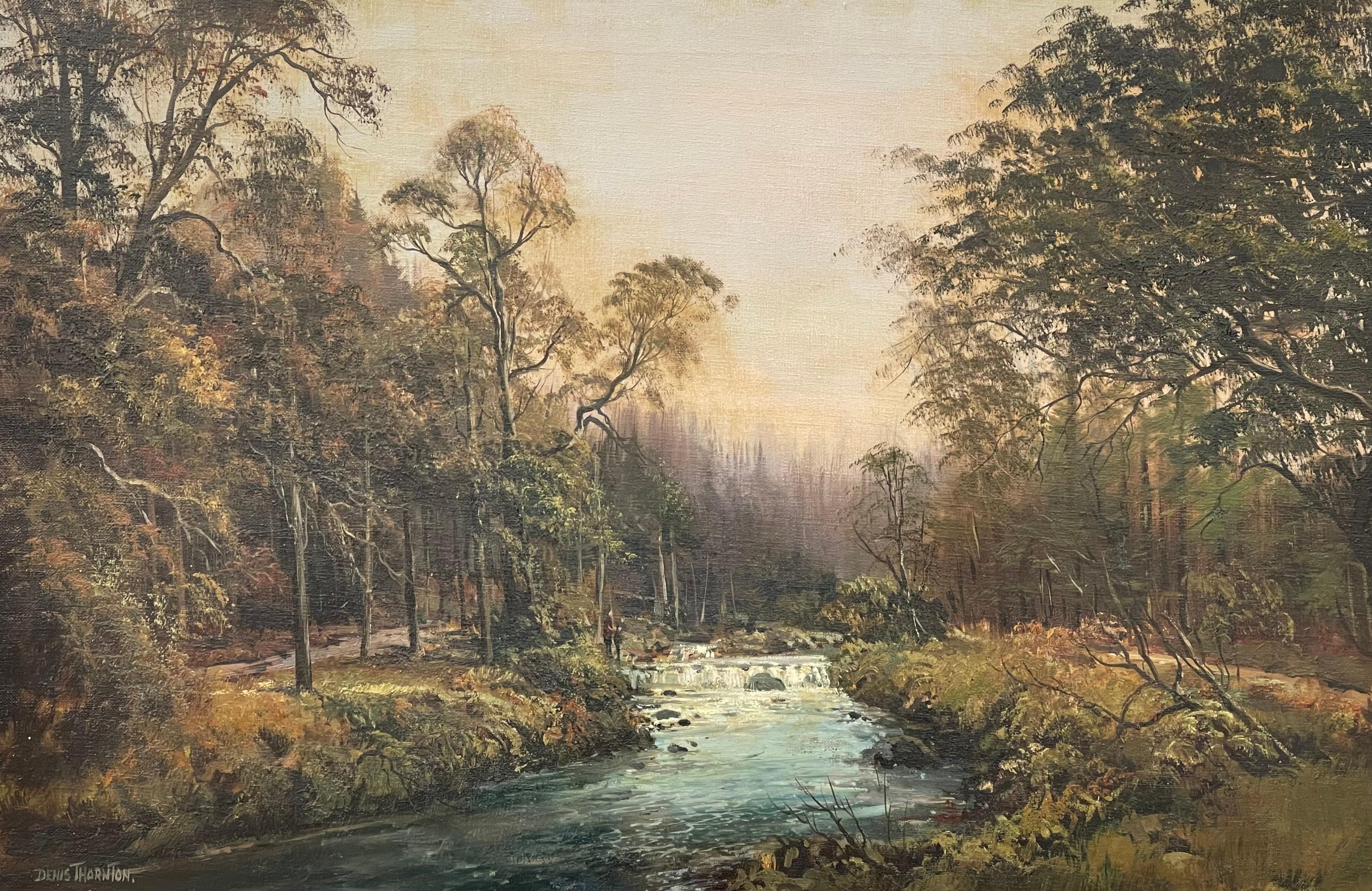 Originales Gemälde einer Waldlandschaft in Nordirland des 20. Jahrhunderts des Künstlers im Angebot 5