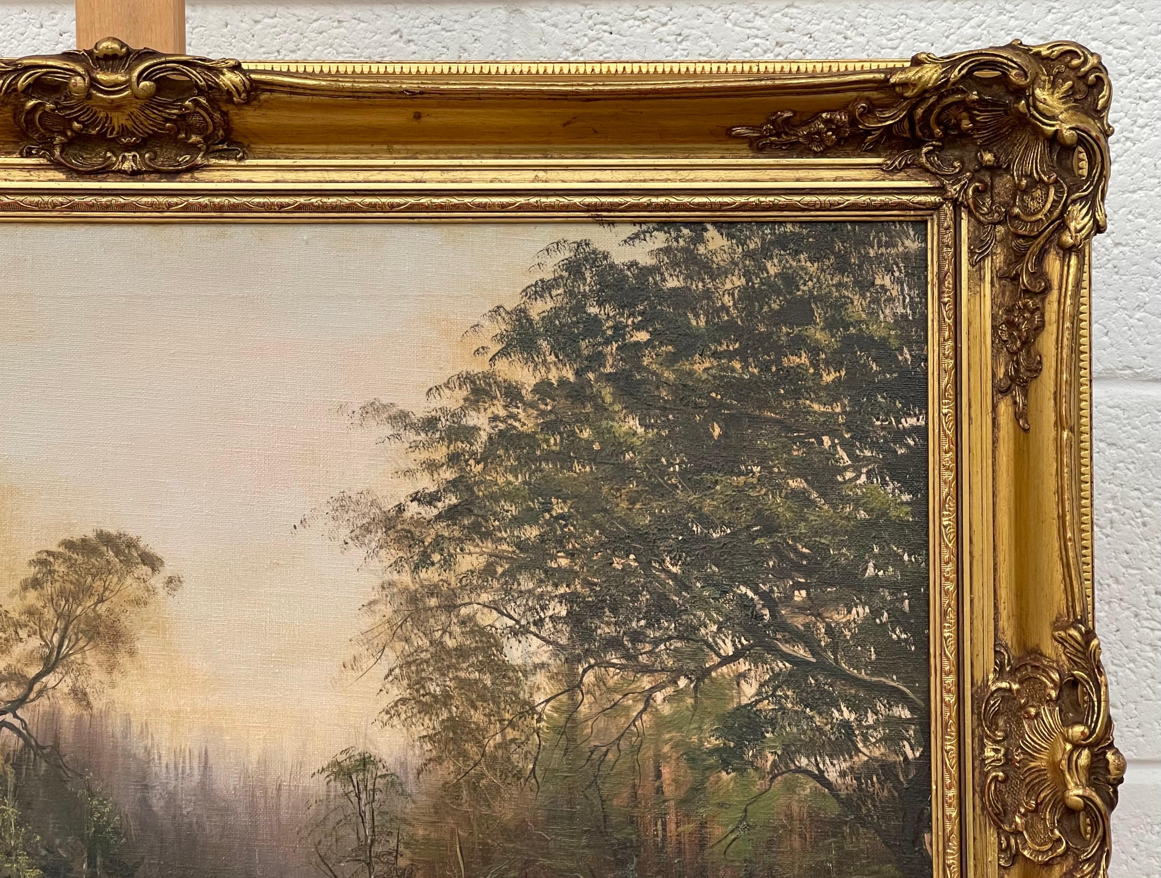 Originales Gemälde einer Waldlandschaft in Nordirland des 20. Jahrhunderts des Künstlers im Angebot 2