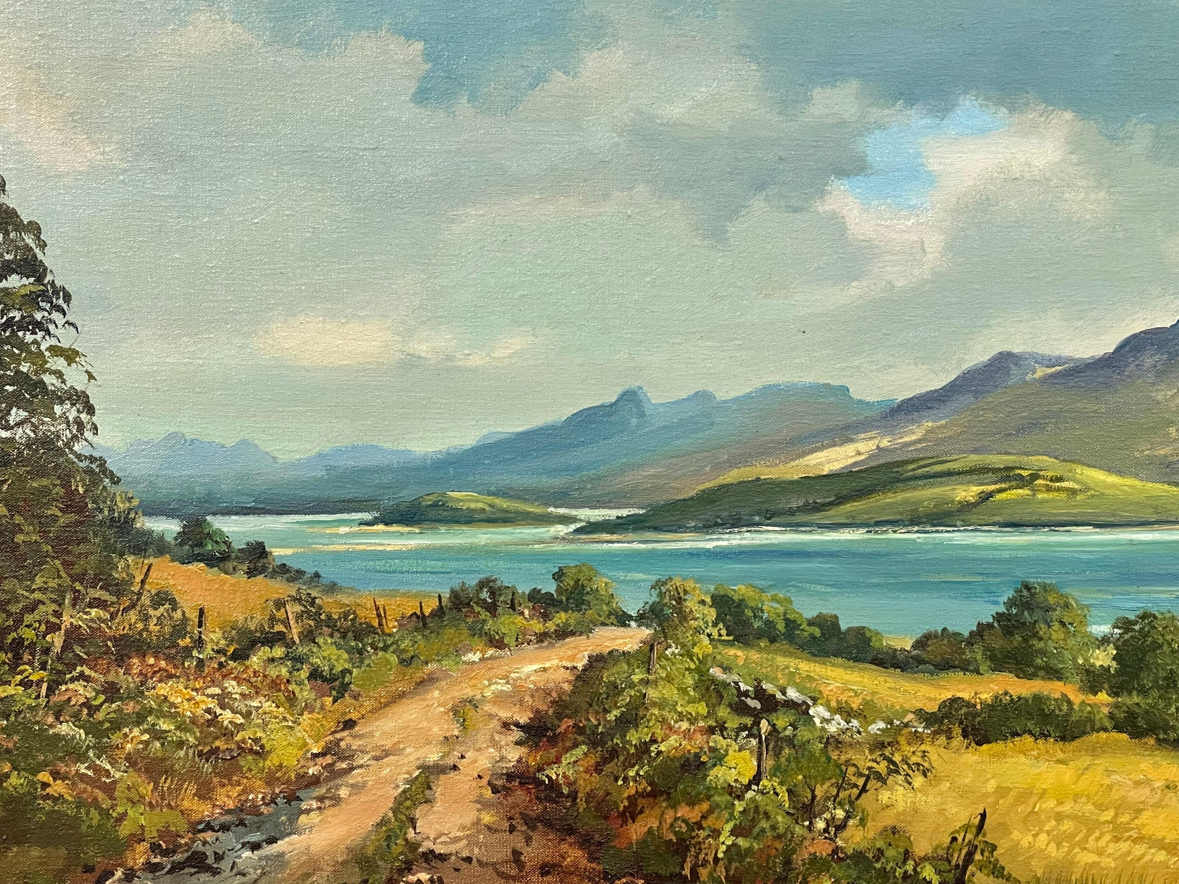 Original Post-War Painting of Clew Bay County Galway Ireland by Modern Artist For Sale 4