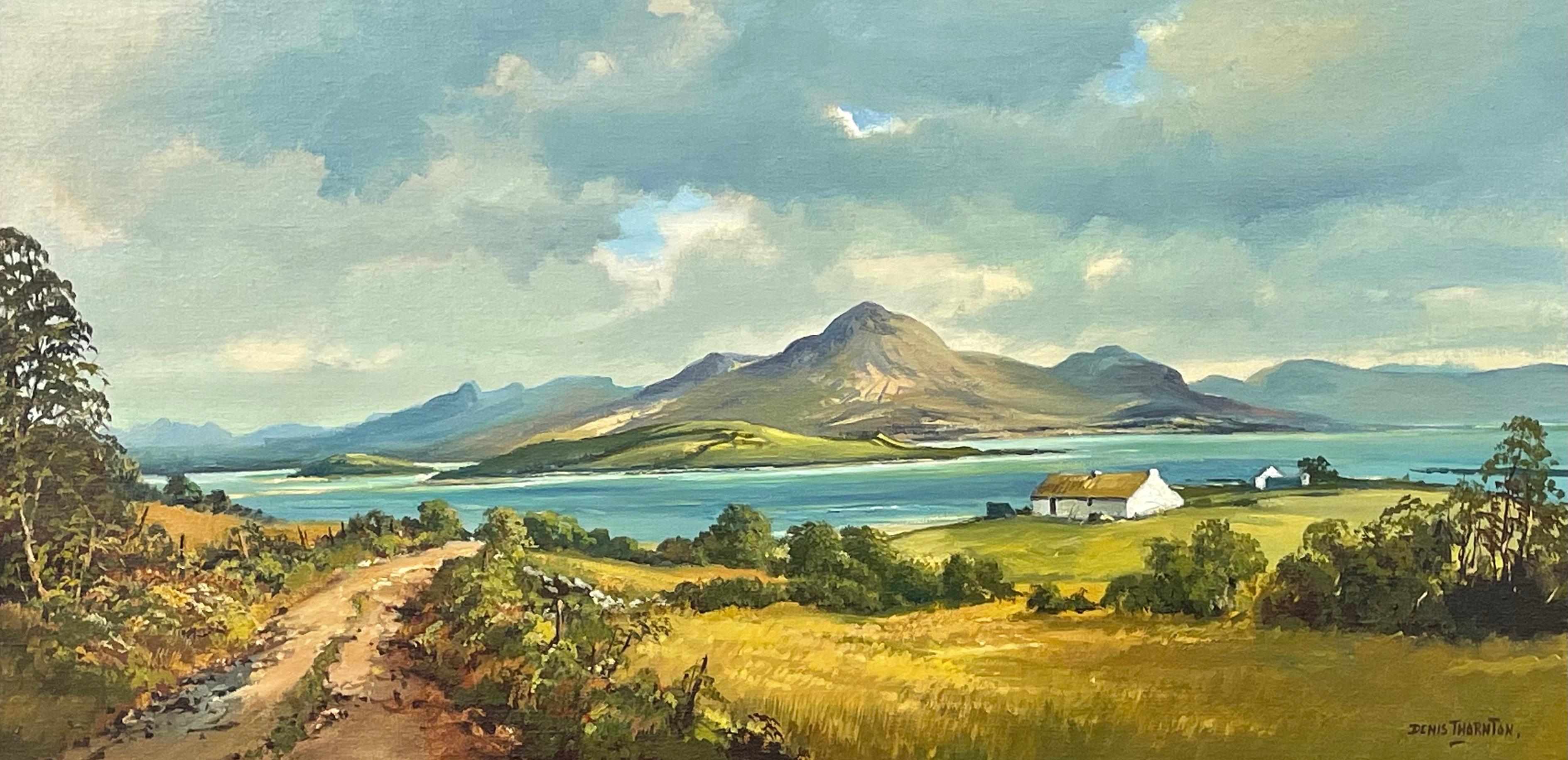 Originales Gemälde der Nachkriegszeit von Clew Bay County Galway, Irland, moderner Künstler im Angebot 1