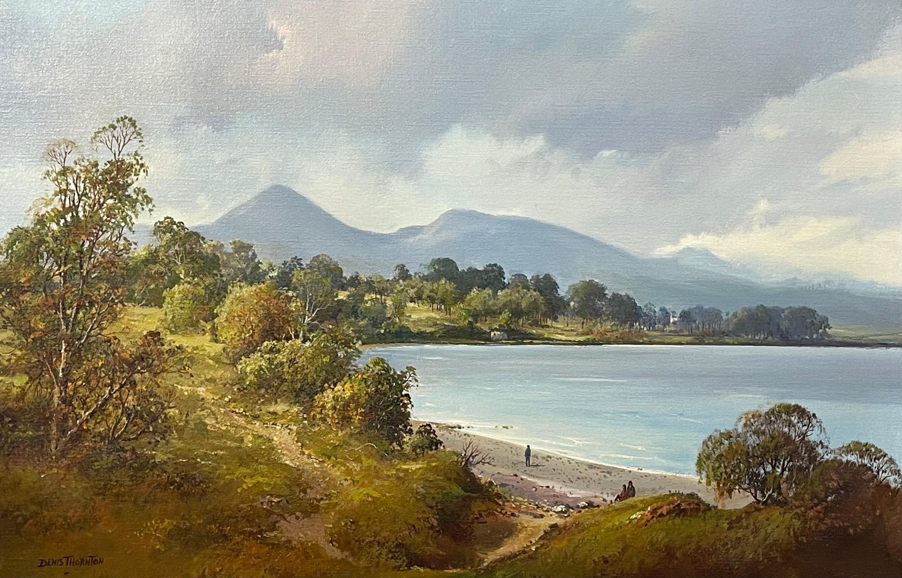 Original Post-War Painting of Mournes from Duldrum Ireland by Modern Artist For Sale 6