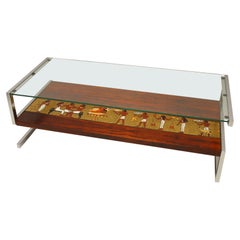 Table basse de designer italien Denisco, années 1960
