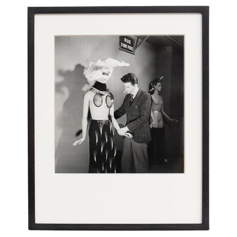Denise Bellon Framed Photography, 1938 - "Maurice Henry and His Mannequin" For Sale