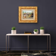 French naive cityscape painting - Genre Figurative - Female Artist - L. S. Lowry