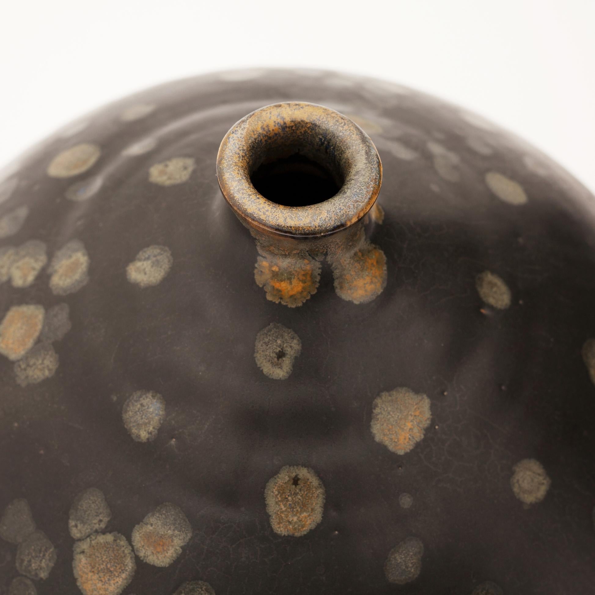 Mid-Century Modern Denise Detraz Ceramic Vase Pear Shape, 1960s