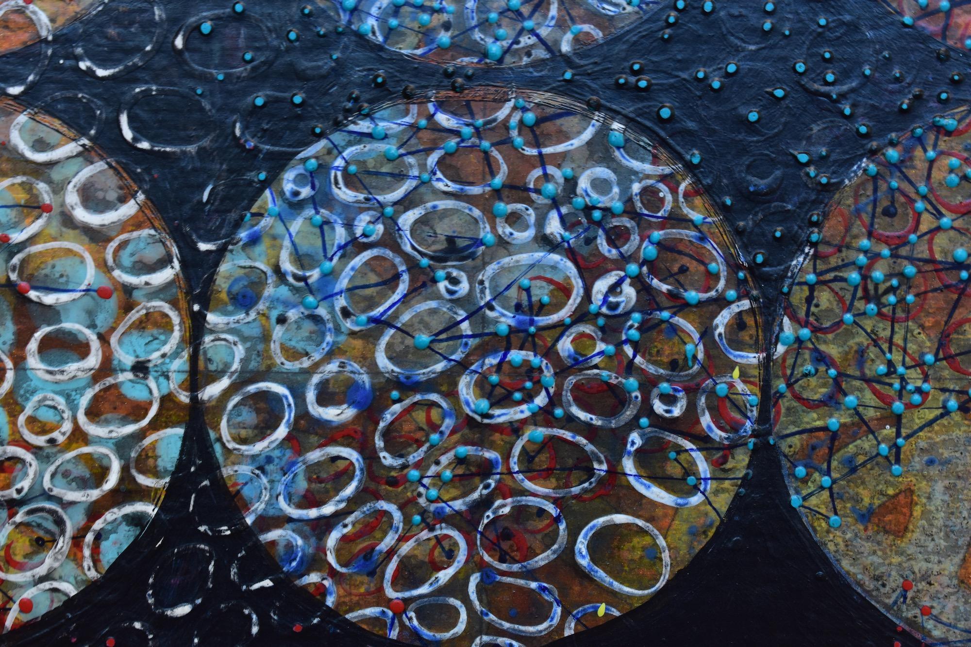 abstract circles painting