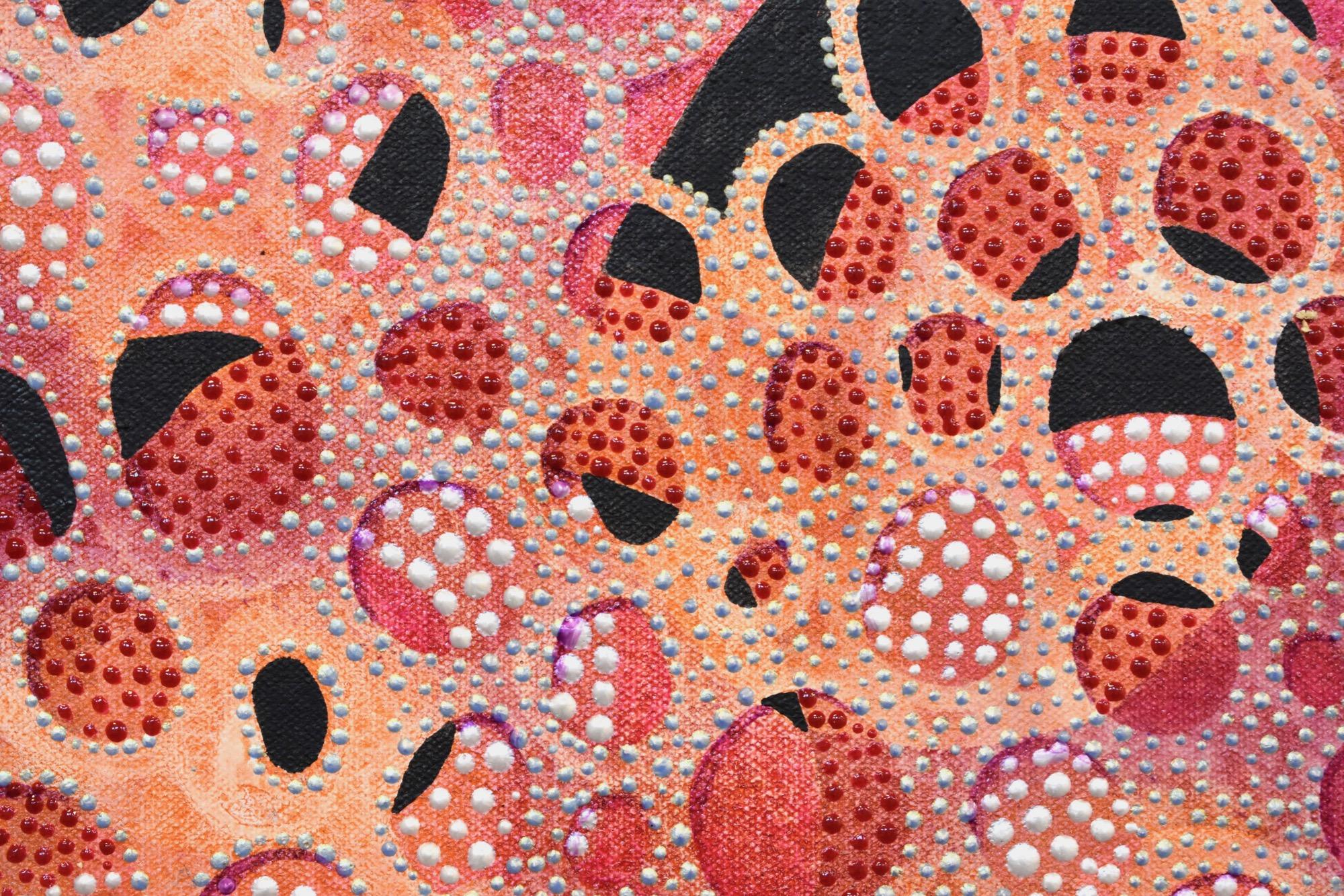 acrylic painting with dots