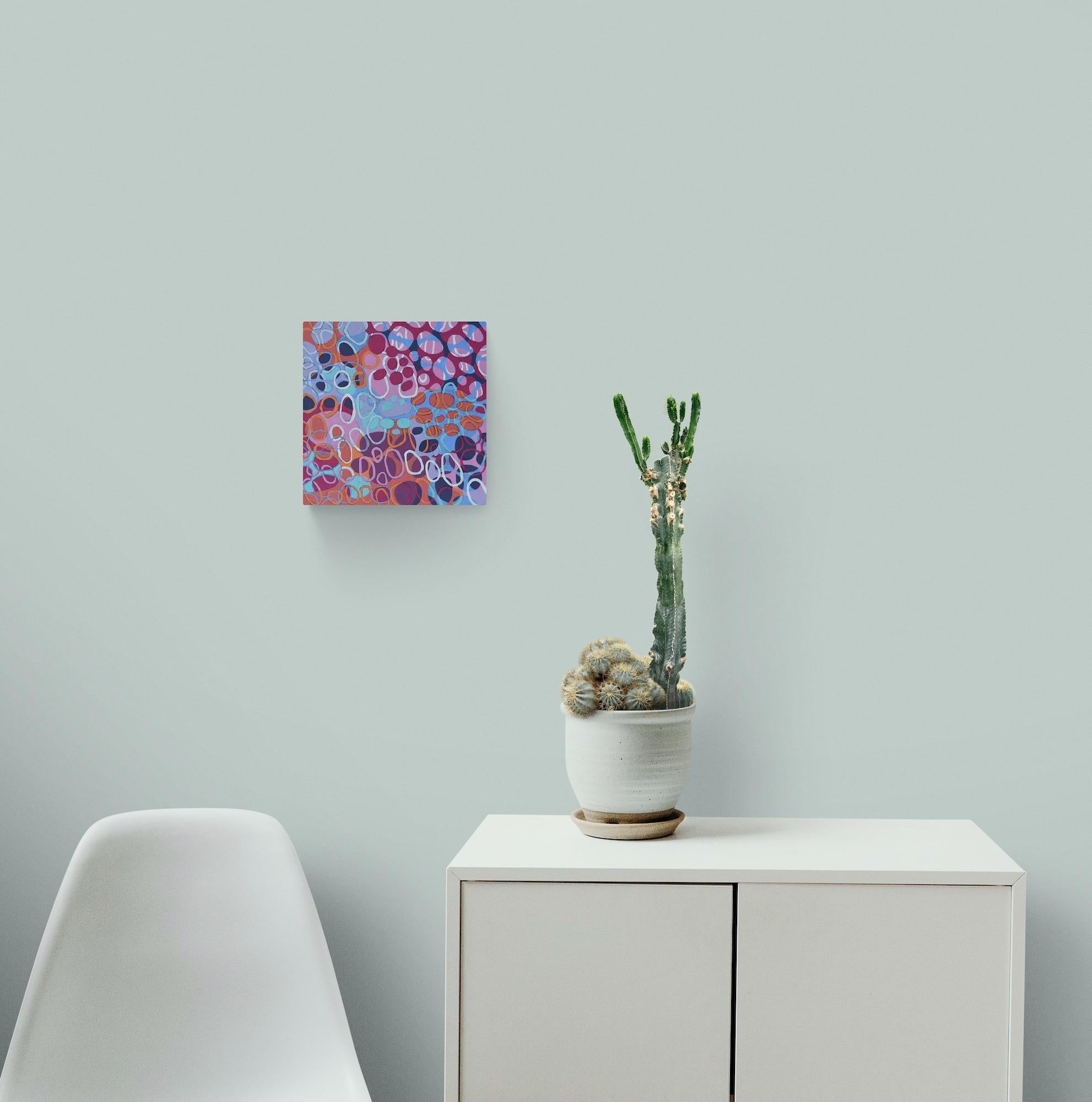 acrylic painting with string