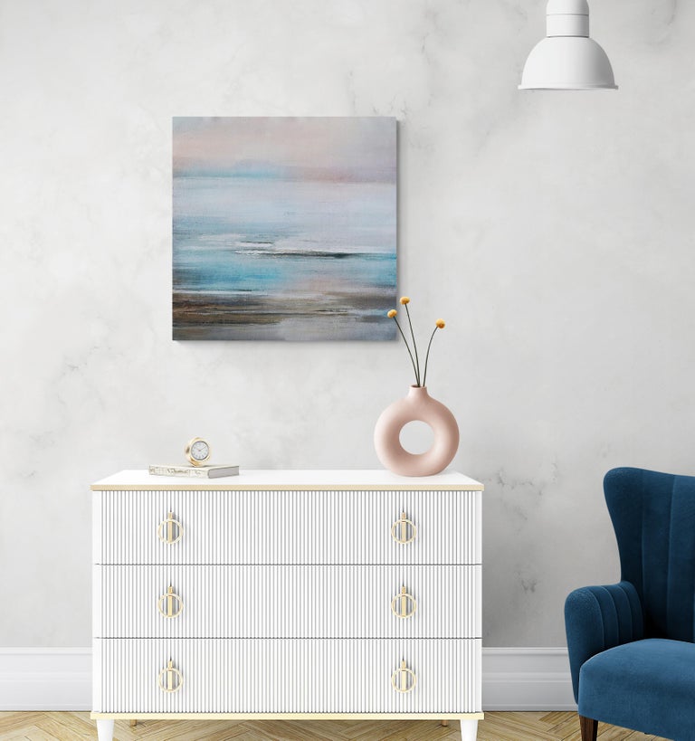 Denise Dundon At First Light, Signed Contemporary Abstract Digital Painting Print on Canvas