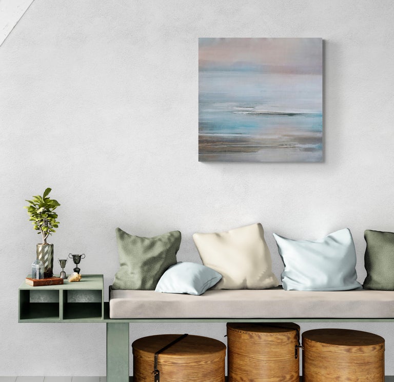 Denise Dundon At First Light, Signed Contemporary Abstract Digital Painting Print on Canvas