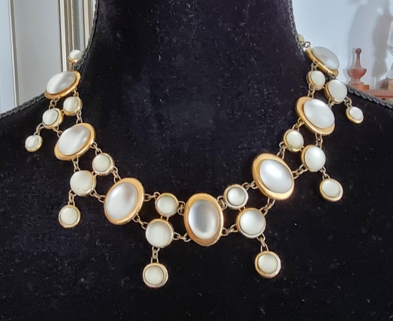 Collier Vintage Moderniste Des Années 70 - Bijou Rétro Occasion - Sans Marque, Style Géométrique