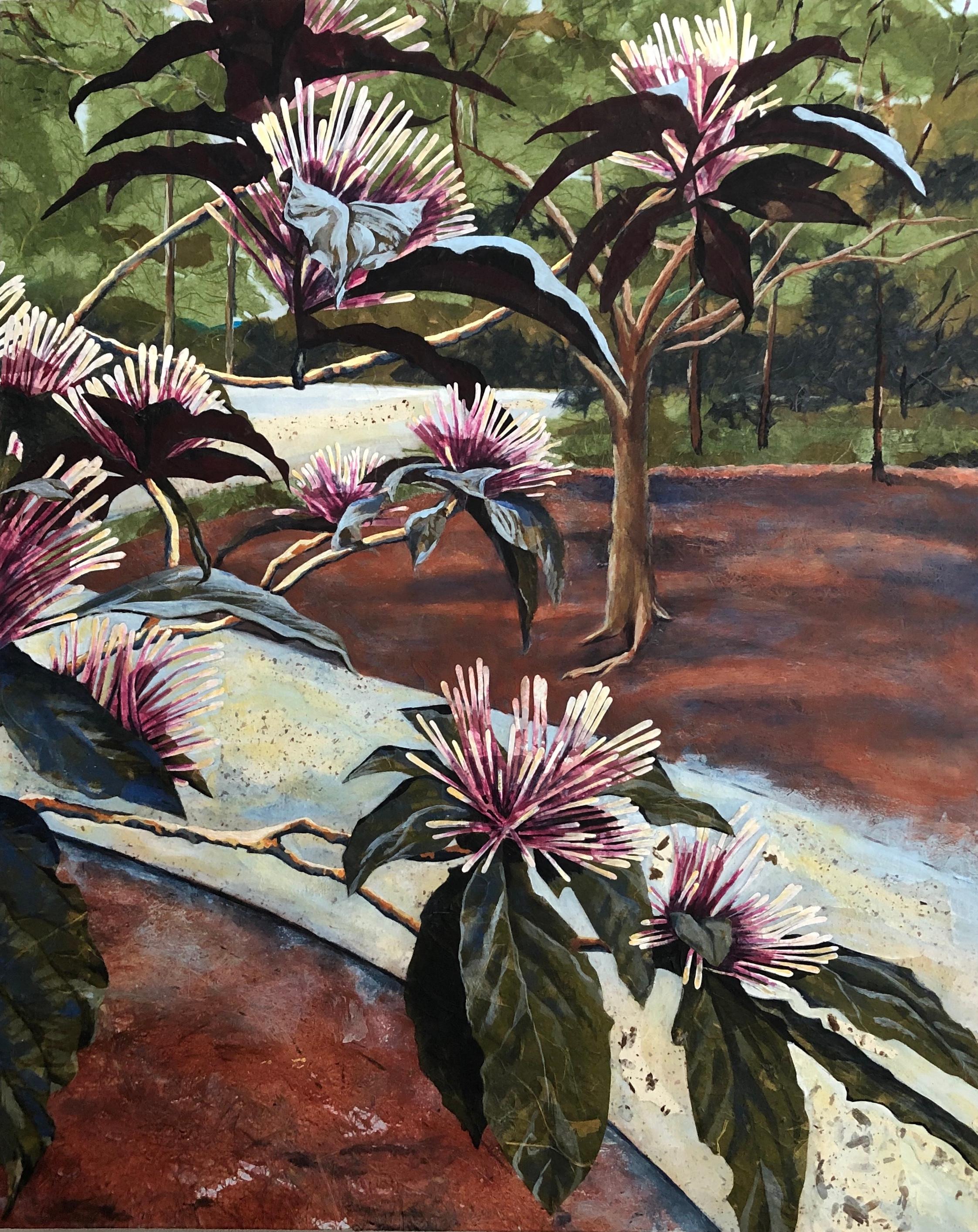 Denise Mumm Still-Life Painting - Morikami Garden
