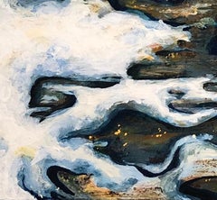 North Carolina Oysters, Original Still Life Painting on Wood Panel