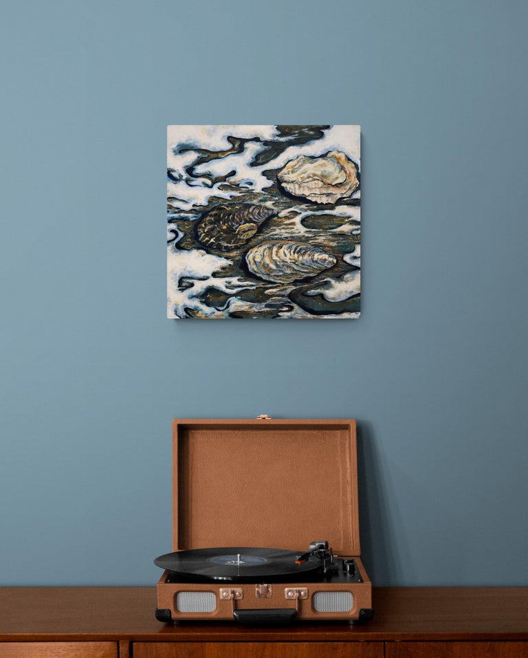 Denise Mumm North Carolina Oysters, Original Still Life Painting on