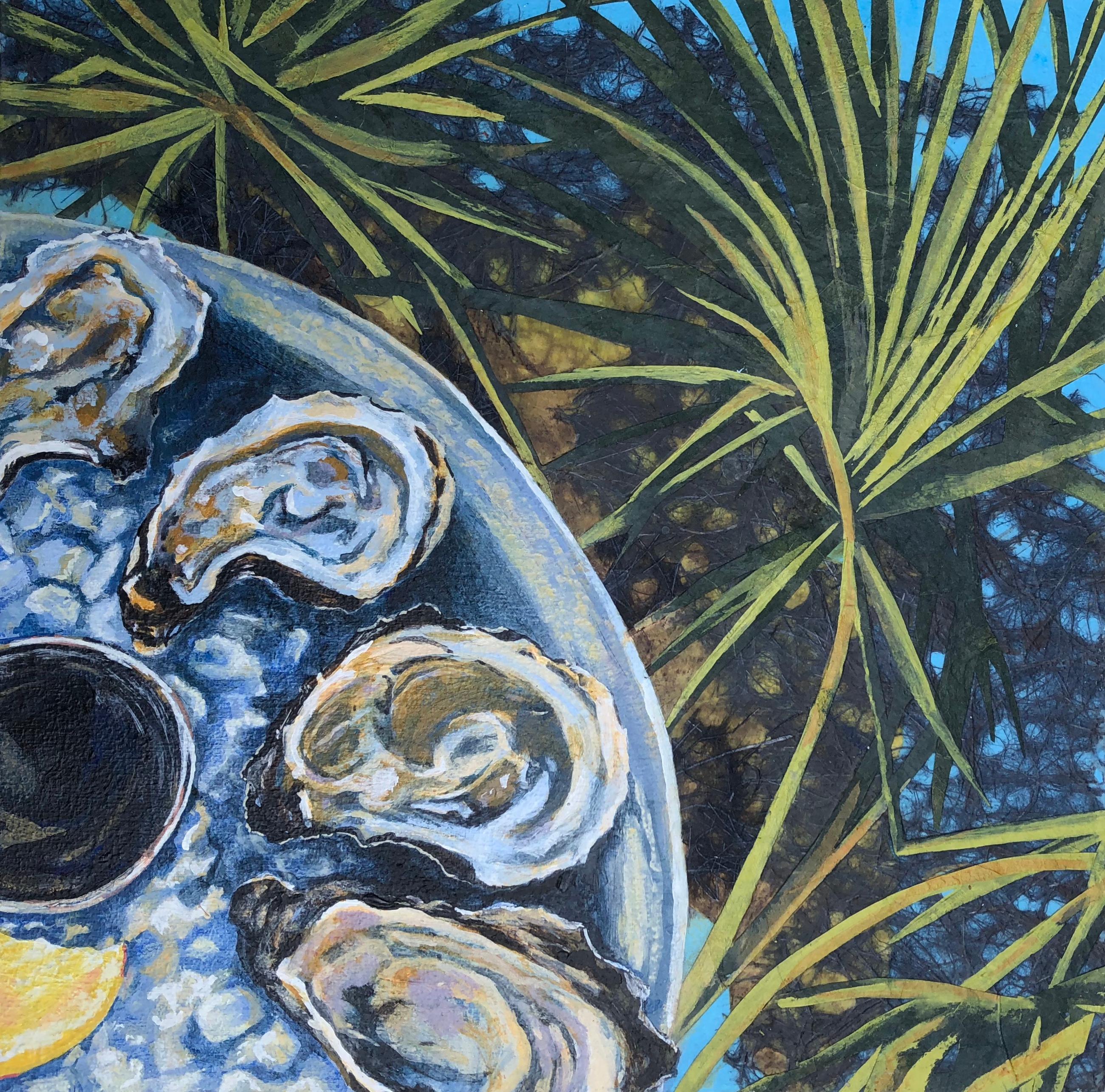 Denise Mumm Still-Life Painting - Port Royal Wild Oysters