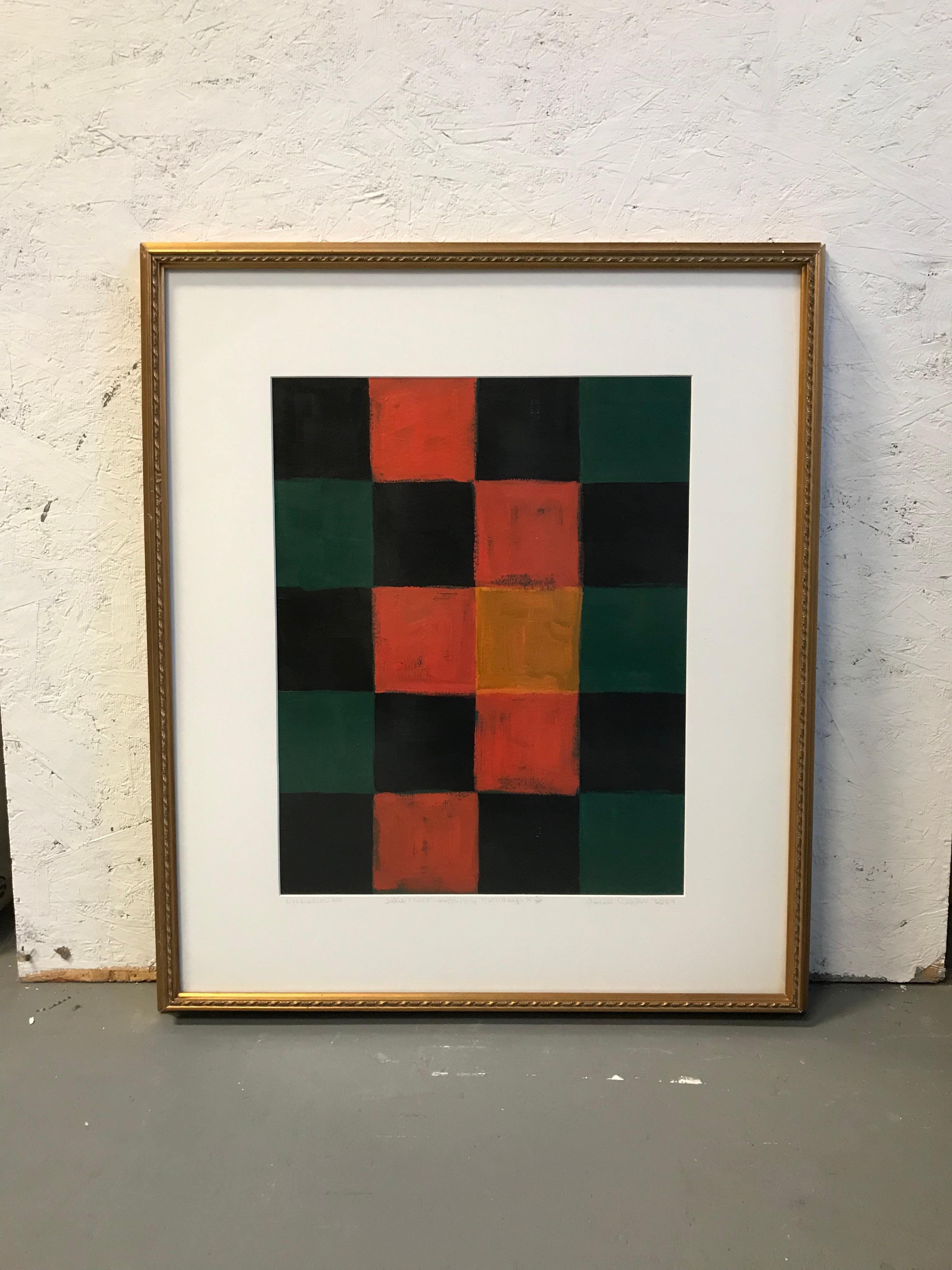 Denise Regan Abstract Painting - squares abstract