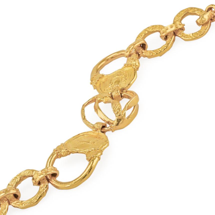 Women's Denise Roberge 22 Karat Yellow Gold Link Bracelet