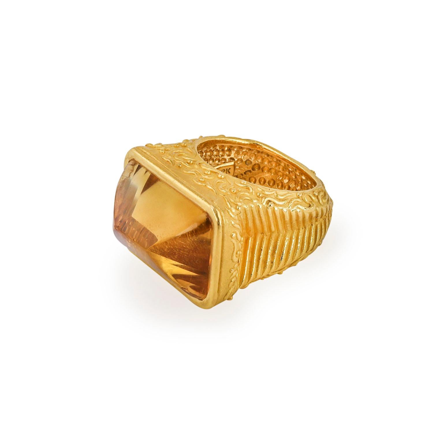 Women's Denise Roberge 22 Carat Citrine Ring