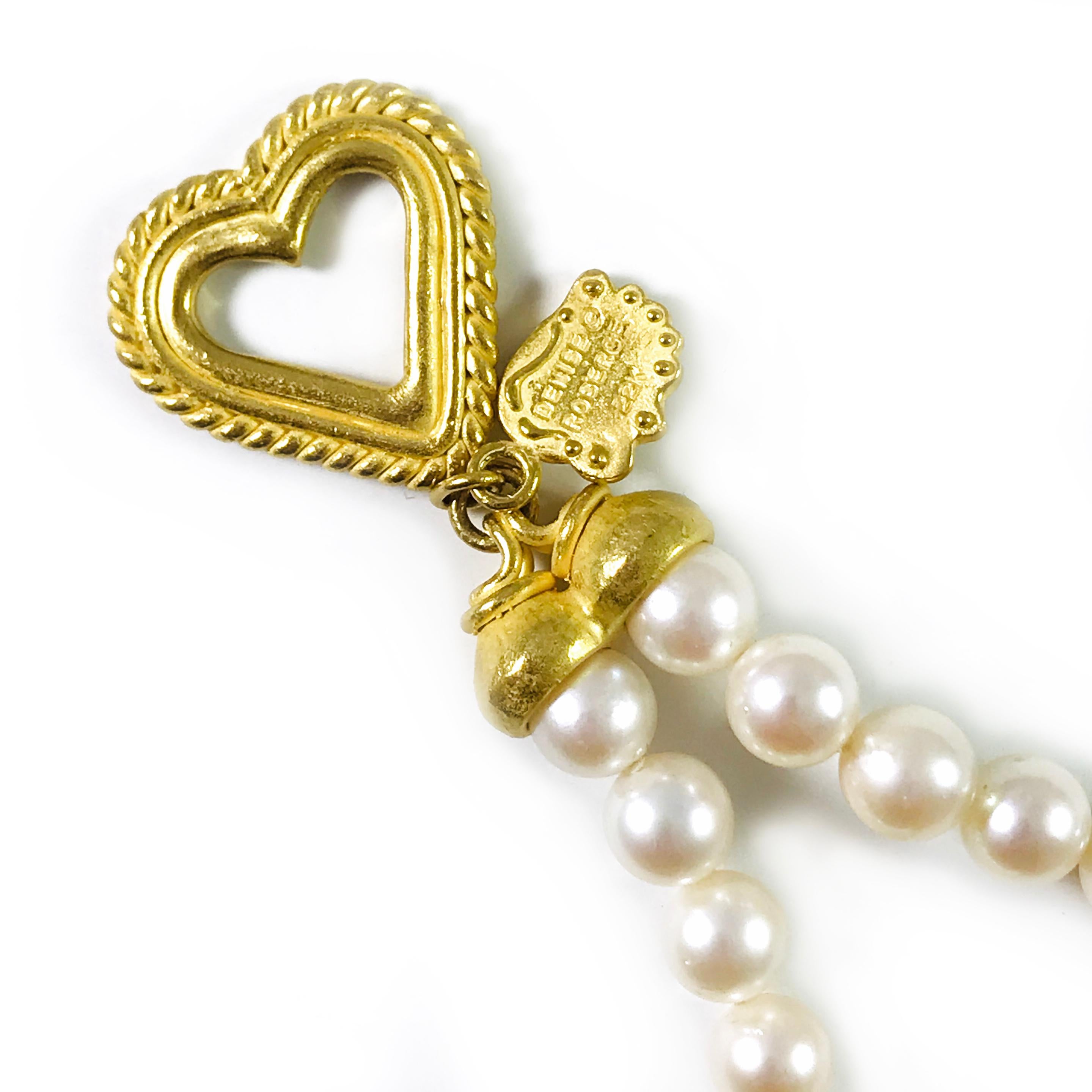 Cabochon Denise Roberge 22 Karat Japanese Pearl Necklace